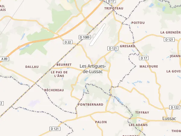 Plan des Artigues-de-Lussac