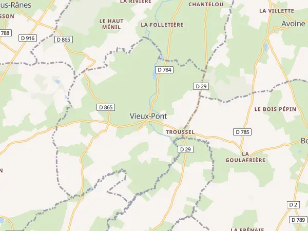 Plan de Vieux-Pont