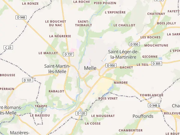 Plan de Melle