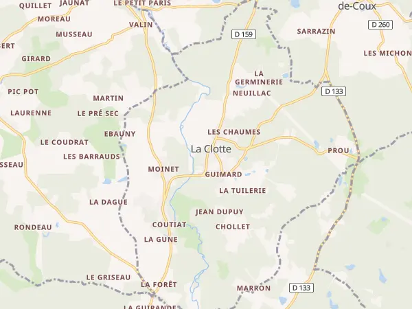 Plan de La Clotte