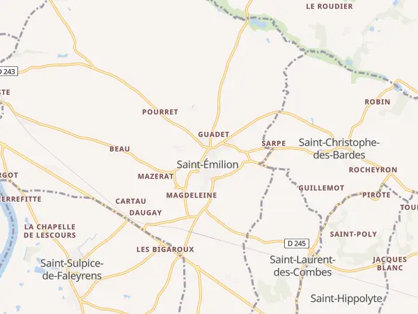 Plan de Saint-Émilion