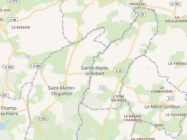 Plan de Sainte-Marie-la-Robert