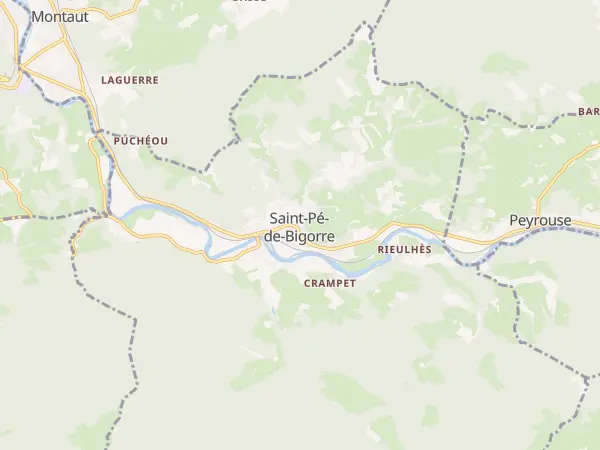 Plan de Saint-Pé-de-Bigorre