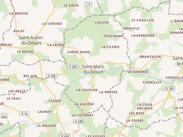 Plan de Saint-Mars-du-Désert