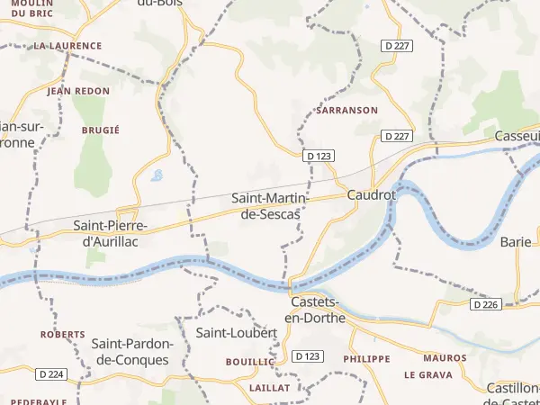 Plan de Saint-Martin-de-Sescas