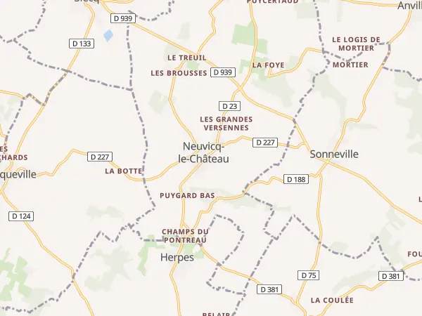Plan de Neuvicq-le-Château