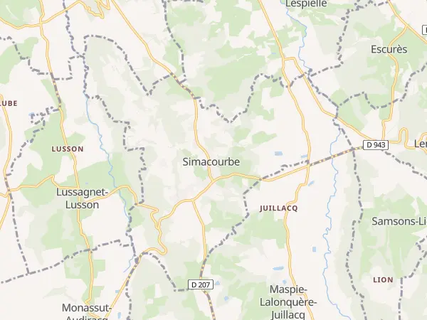 Plan de Simacourbe