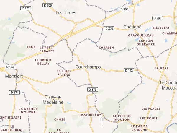 Plan de Courchamps