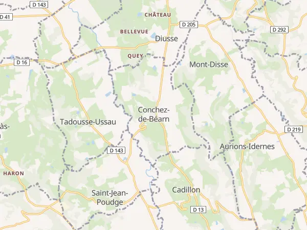 Plan de Conchez-de-Béarn