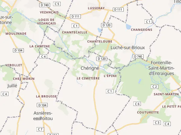Plan de Chérigné