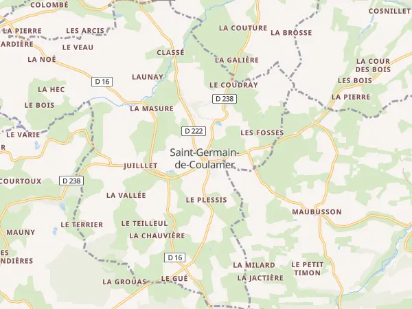 Plan de Saint-Germain-de-Coulamer