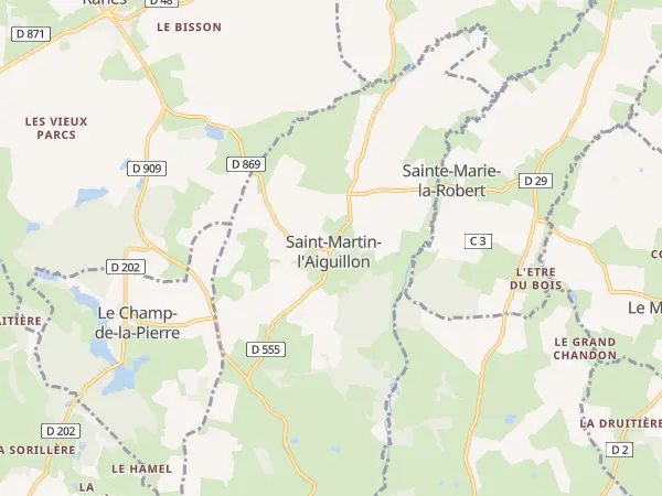 Plan de Saint-Martin-l’Aiguillon