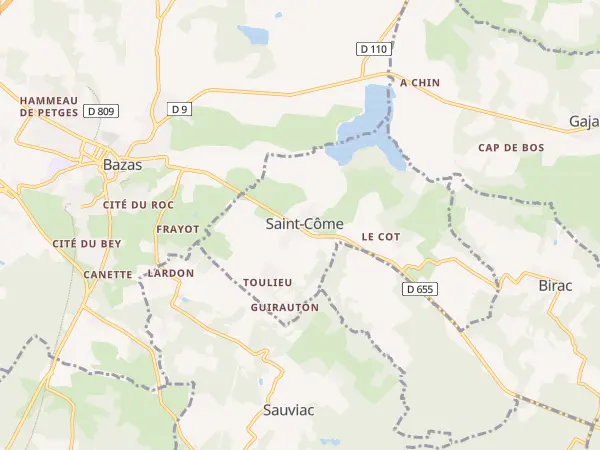 Plan de Saint-Côme