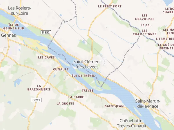 Plan de Saint-Clément-des-Levées