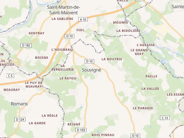 Plan de Souvigné