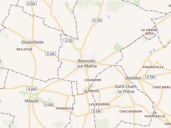 Plan de Beauvais-sur-Matha