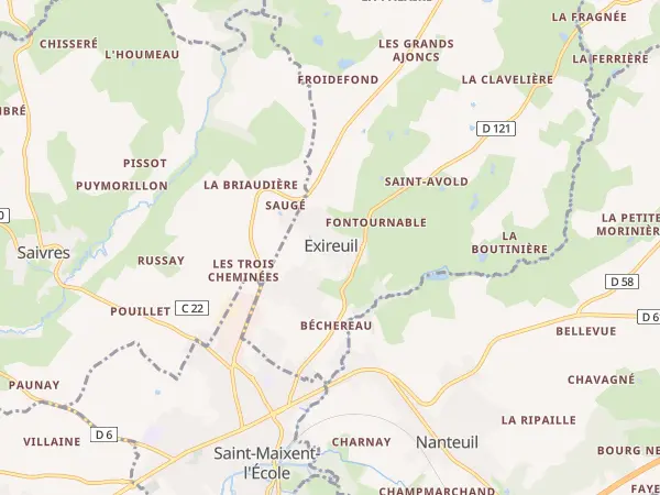 Plan de Exireuil