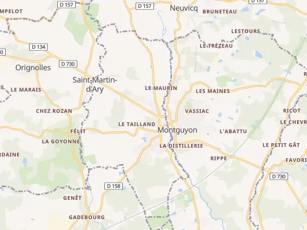 Plan de Saint-Martin-d’Ary