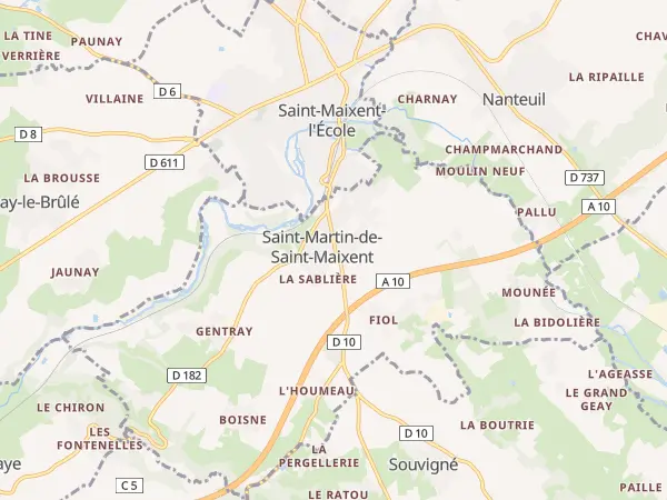 Plan de Saint-Martin-de-Saint-Maixent