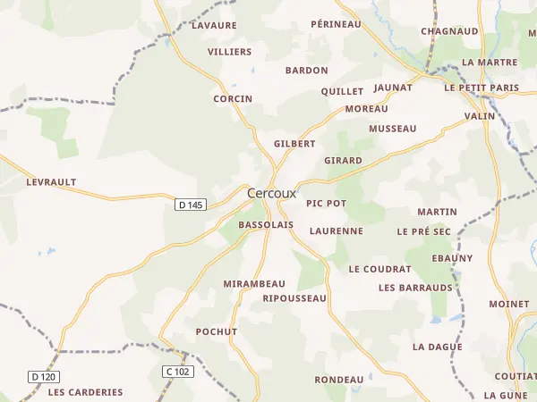 Plan de Cercoux