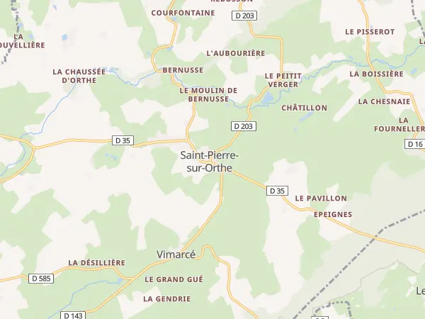 Plan de Vimartin-sur-Orthe