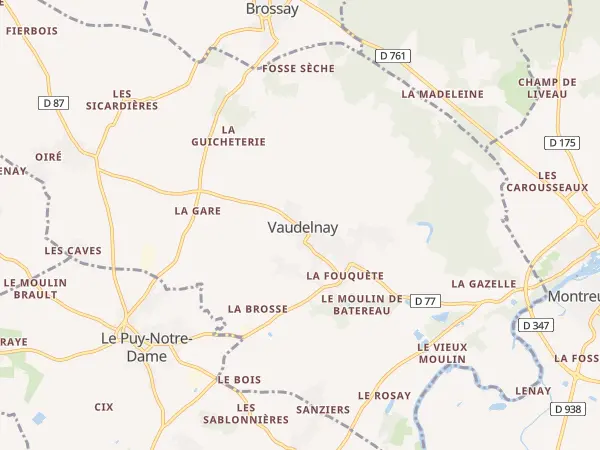 Plan de Vaudelnay