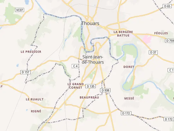 Plan de Saint-Jean-de-Thouars