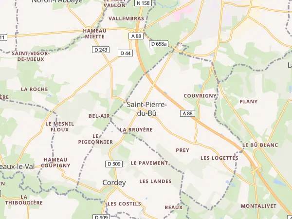 Plan de Saint-Pierre-du-Bû