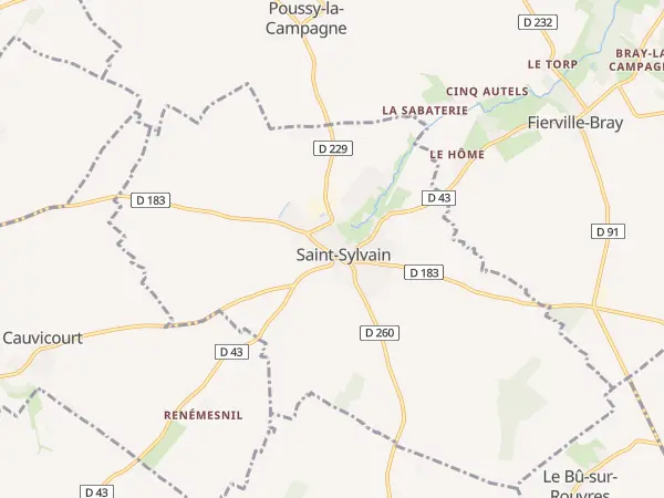 Plan de Saint-Sylvain