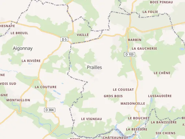 Plan de Prailles-La Couarde