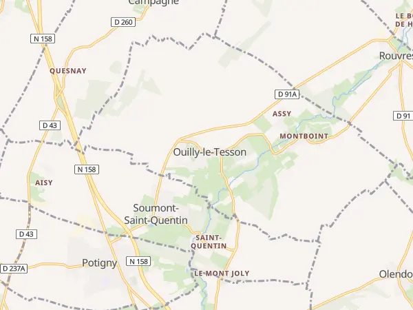 Plan de Ouilly-le-Tesson