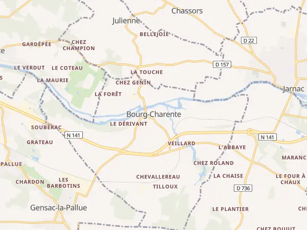Plan de Bourg-Charente
