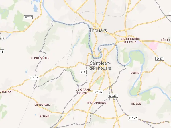 Plan de Saint-Jacques-de-Thouars