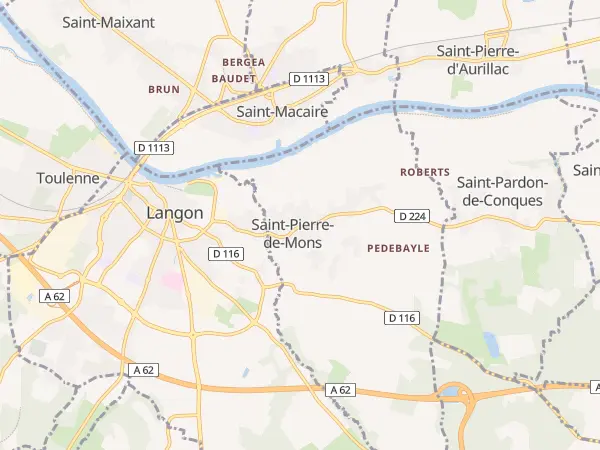 Plan de Saint-Pierre-de-Mons