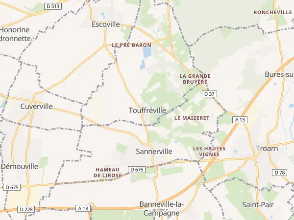 Plan de Touffréville