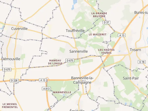 Plan de Sannerville