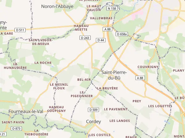Plan de Saint-Martin-de-Mieux