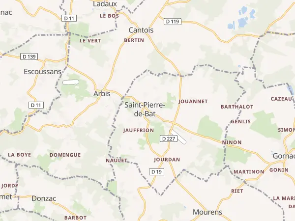 Plan de Saint-Pierre-de-Bat