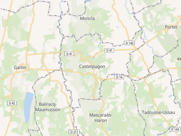 Plan de Castetpugon
