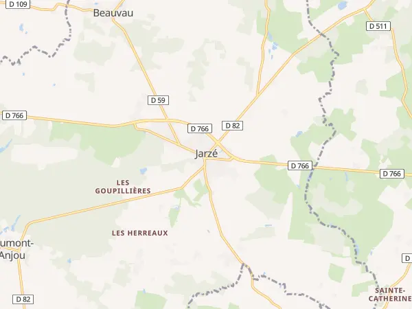 Plan de Jarzé Villages