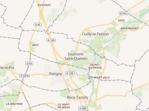 Plan de Soumont-Saint-Quentin