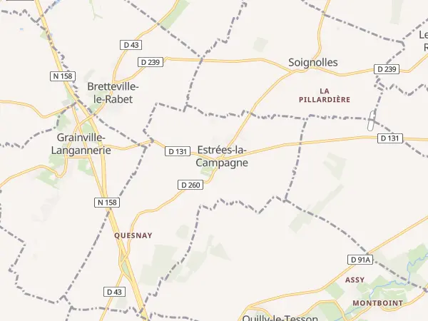 Plan de Estrées-la-Campagne