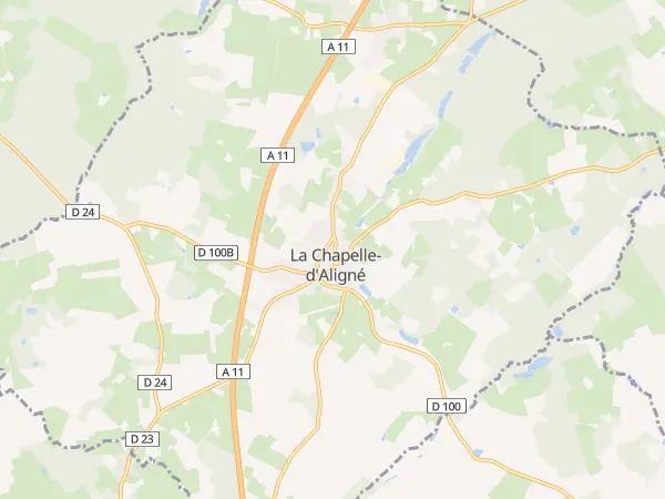 Plan de La Chapelle-d’Aligné