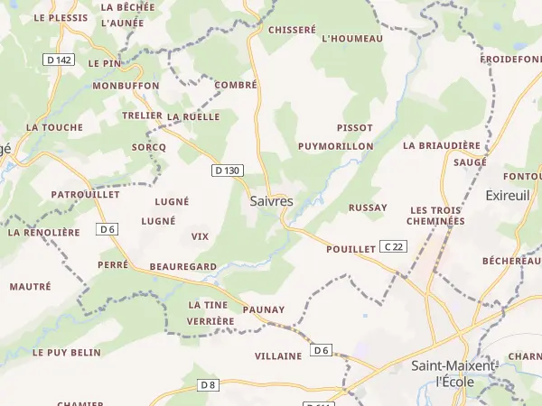 Plan de Saivres