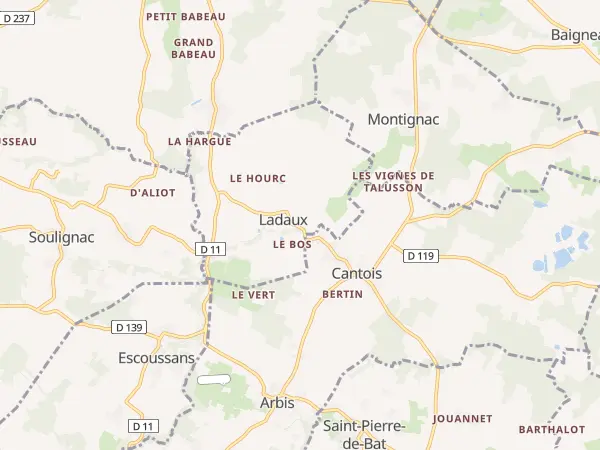 Plan de Ladaux