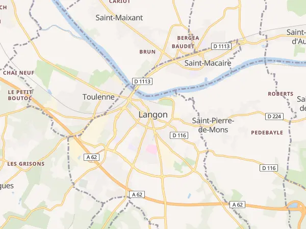 Plan de Langon