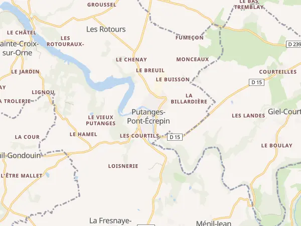 Plan de Putanges-le-Lac