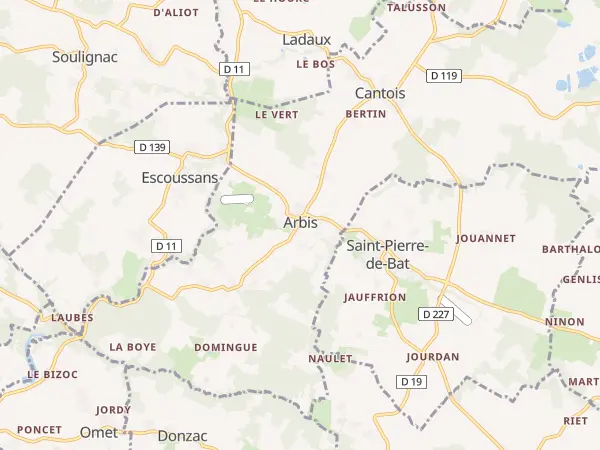 Plan de Porte-de-Benauge