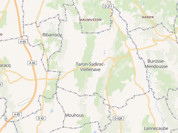 Plan de Taron-Sadirac-Viellenave