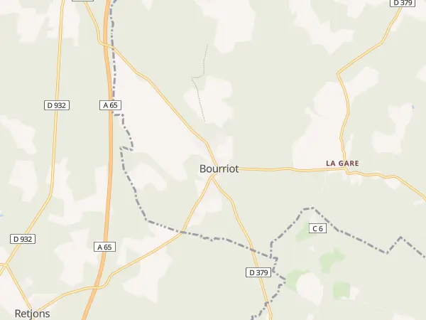 Plan de Bourriot-Bergonce